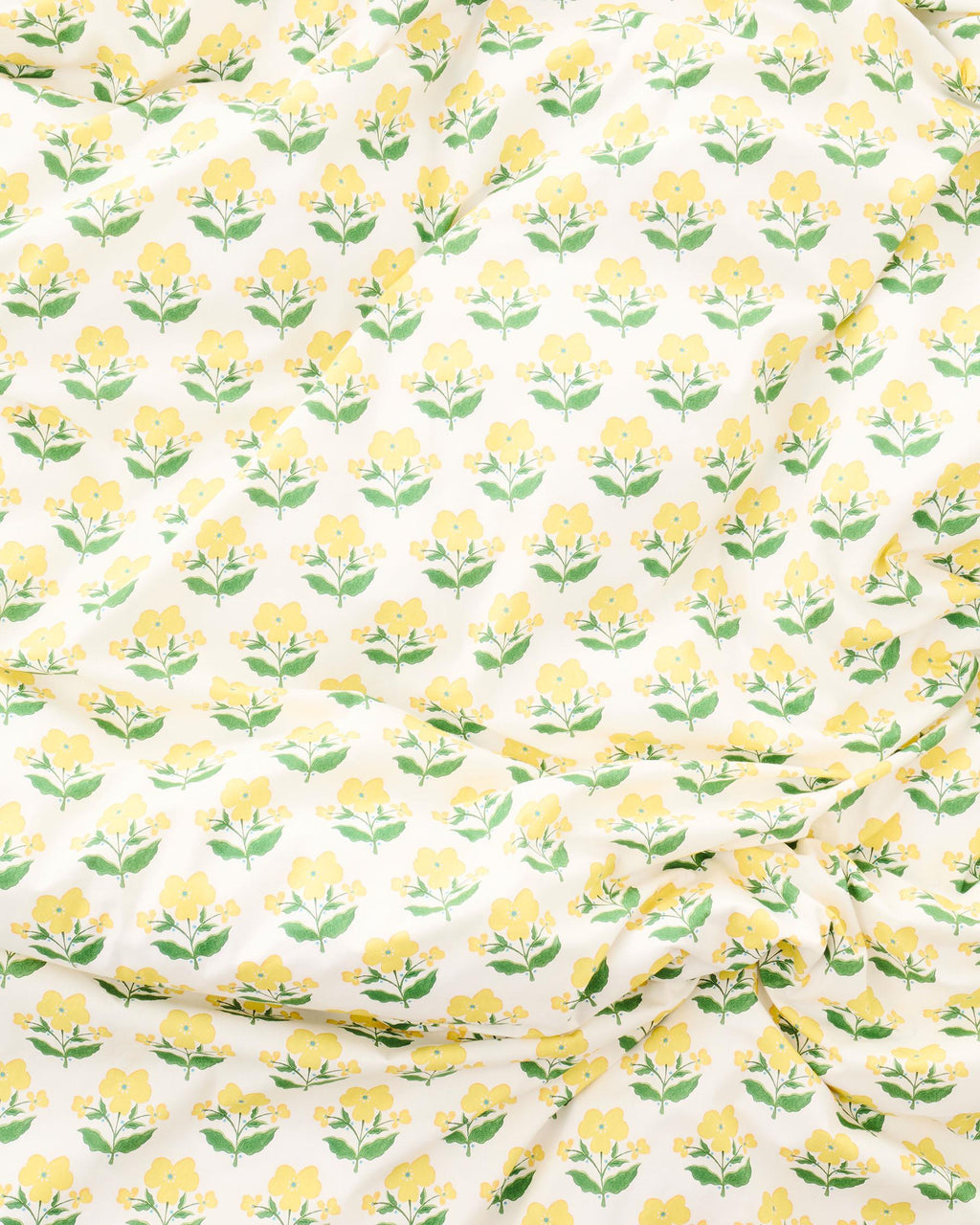 KIP & CO x ANNA SPIRO - ORGANIC COTTON KING QUILT COVER - INDIAN SUMMER YELLOW