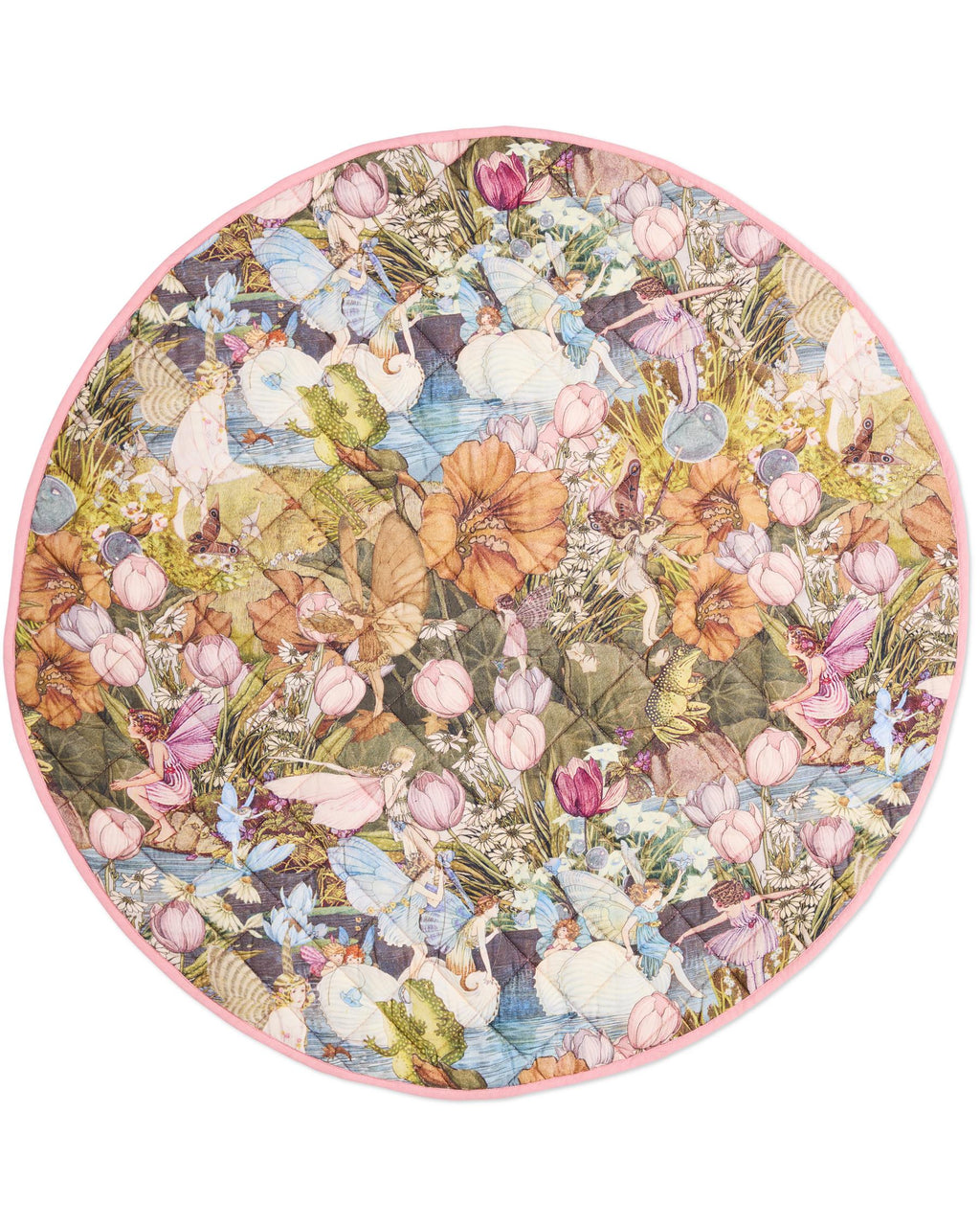 KIP & CO X FAIRYLAND - QUILTED BABY PLAY MAT - FAIRY GARDEN
