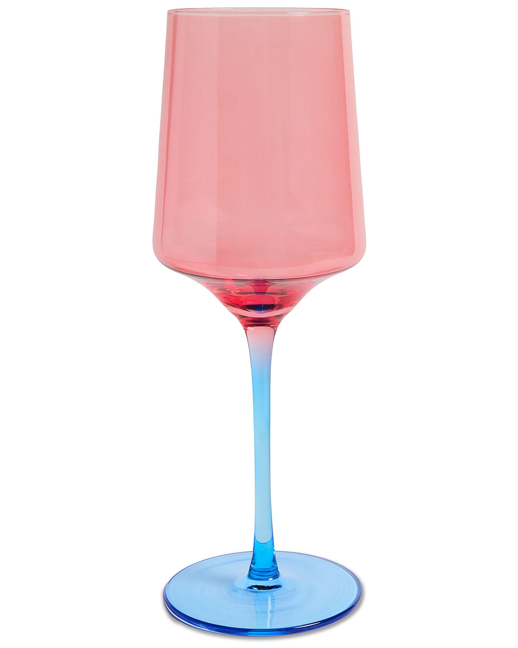 KIP & CO - VINO GLASS 2P SET - BLUE ROBIN
