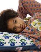 KIP & CO x ANNA SPIRO - EMBROIDERED CUSHION - INDIAN SUMMER WHITE
