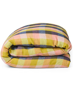KIP & CO - LINEN KING QUILT COVER - FLORIDA TARTAN