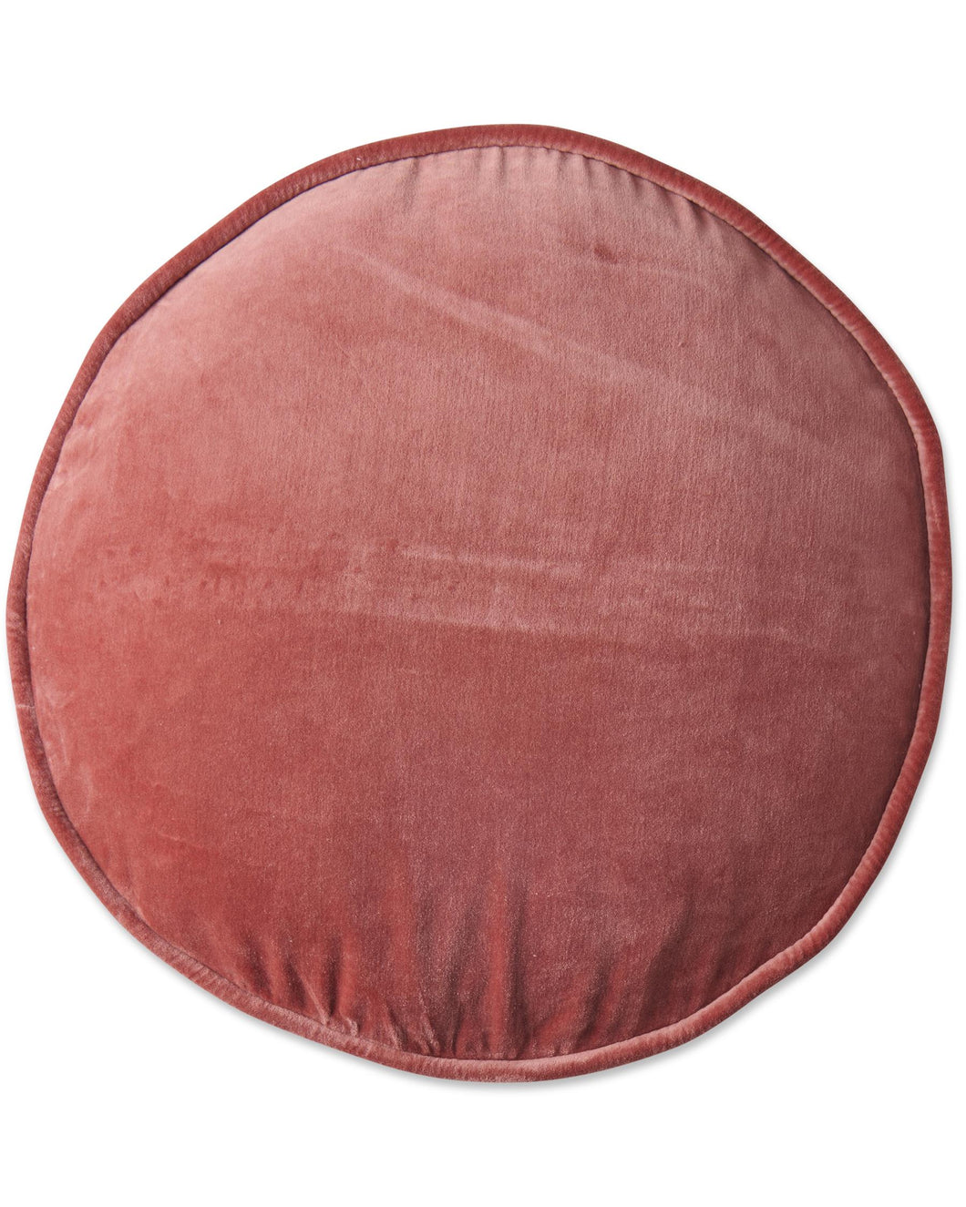 KIP & CO - VELVET PEA CUSHION - PEACH PIE