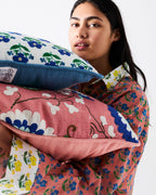 KIP & CO x ANNA SPIRO - EMBROIDERED CUSHION - ISABELLE SUNSET