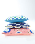 KIP & CO x ANNA SPIRO - EMBROIDERED CUSHION - ISABELLE SUNSET