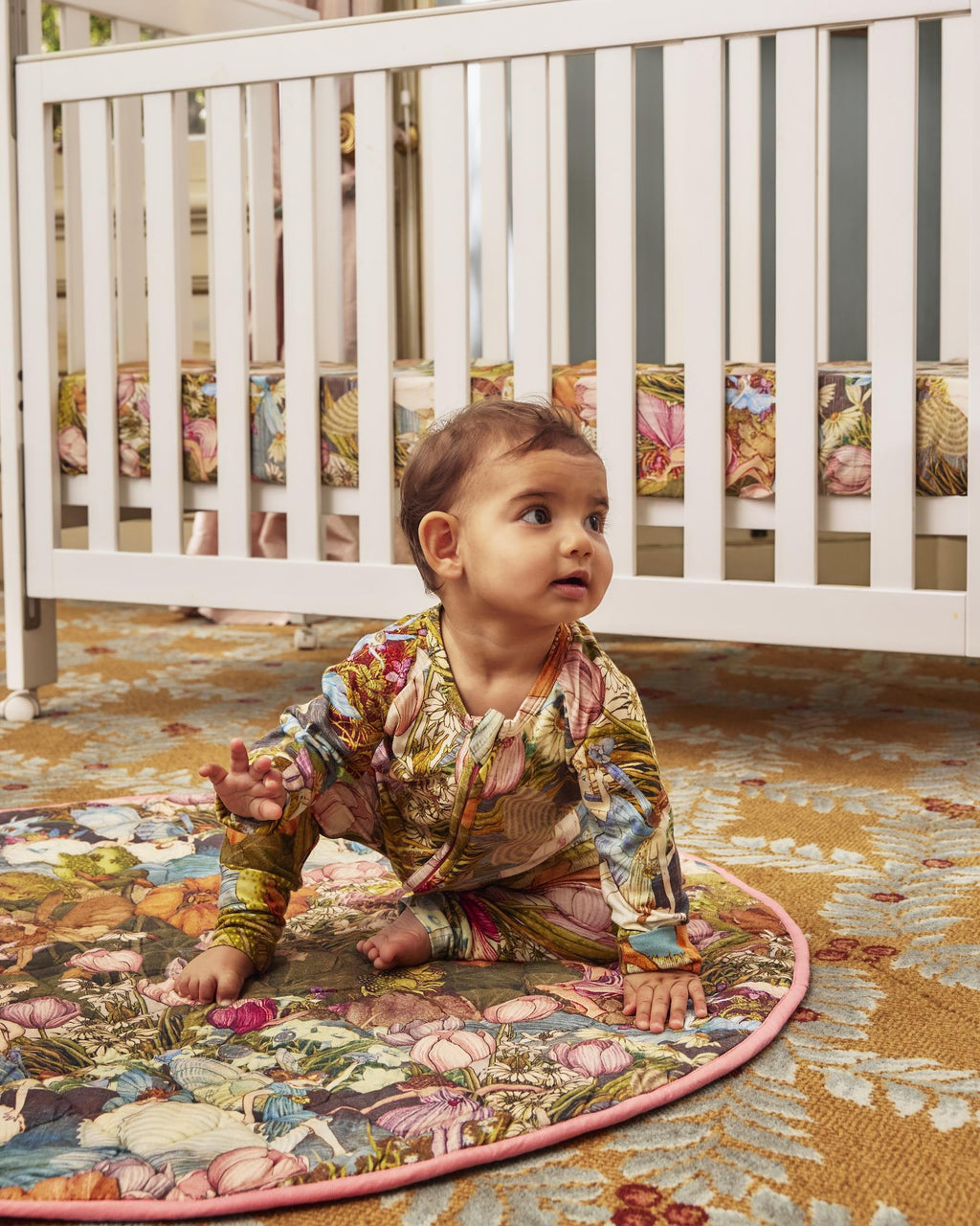 KIP & CO X FAIRYLAND - QUILTED BABY PLAY MAT - FAIRY GARDEN