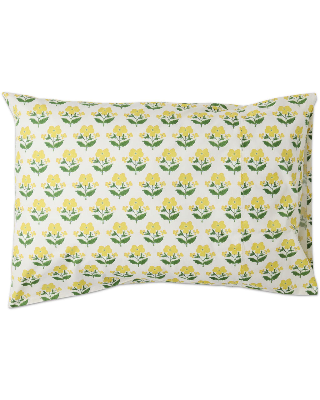 KIP & CO x ANNA SPIRO - ORGANIC COTTON 2P STD PILLOWCASE SET - INDIAN SUMMER YELLOW