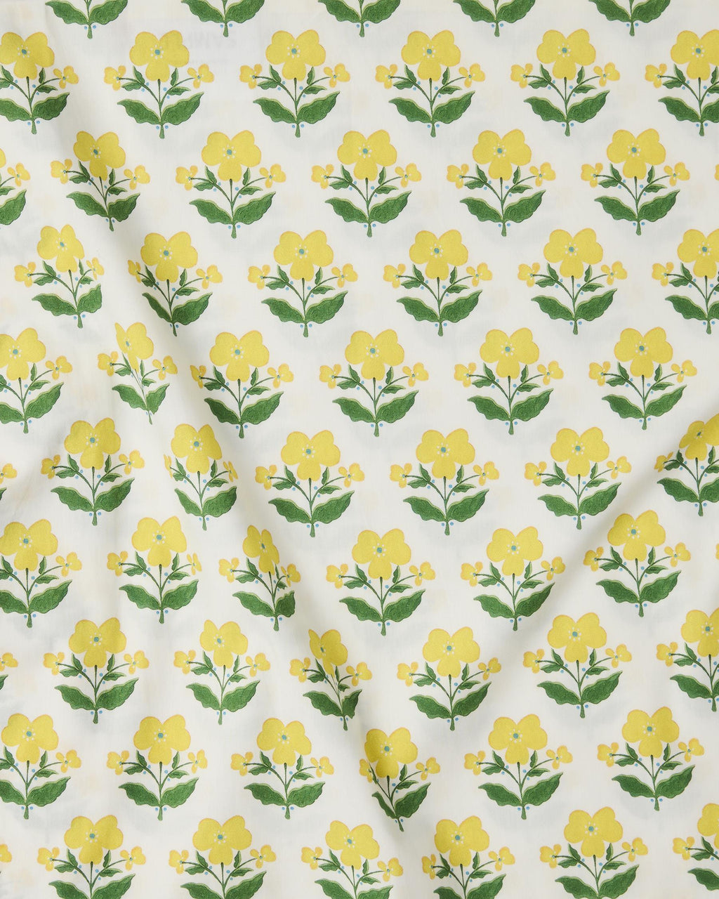KIP & CO x ANNA SPIRO - ORGANIC COTTON 2P STD PILLOWCASE SET - INDIAN SUMMER YELLOW