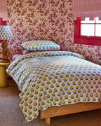 KIP & CO x ANNA SPIRO - ORGANIC COTTON 2P STD PILLOWCASE SET - INDIAN SUMMER YELLOW