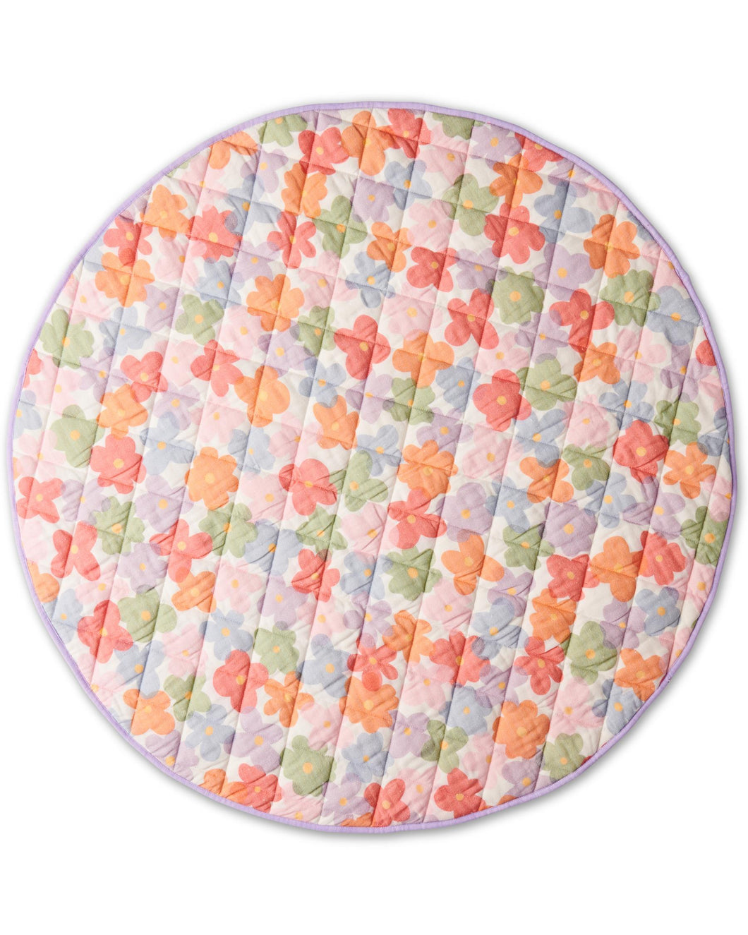 KIP & CO - ORGANIC COTTON QUILTED PLAY MAT - PAPER DAISY