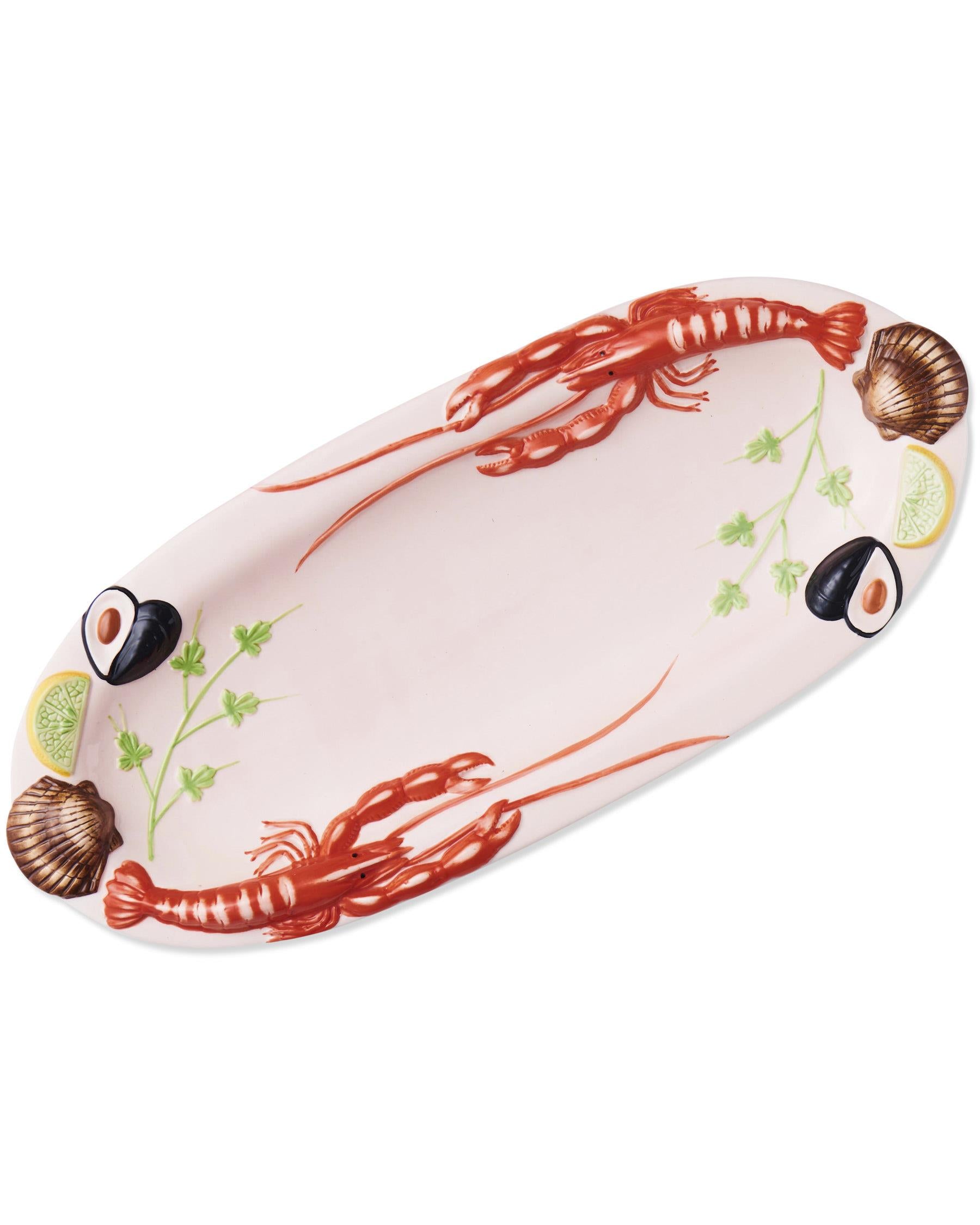 KIP & CO -LOBSTER BISQUE OVAL PLATTER - SMALL