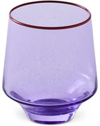 KIP & CO - COLOUR BLOCK TUMBLER GLASS 2P SET - LILAC