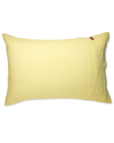 KIP & CO - LINEN PILLOWCASES 2P STD - LEMON BUTTER