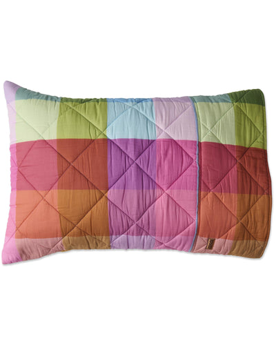 KIP & CO - ORGANIC COTTON QUILTED PILLOWCASES 2P STD - PONZA TARTAN