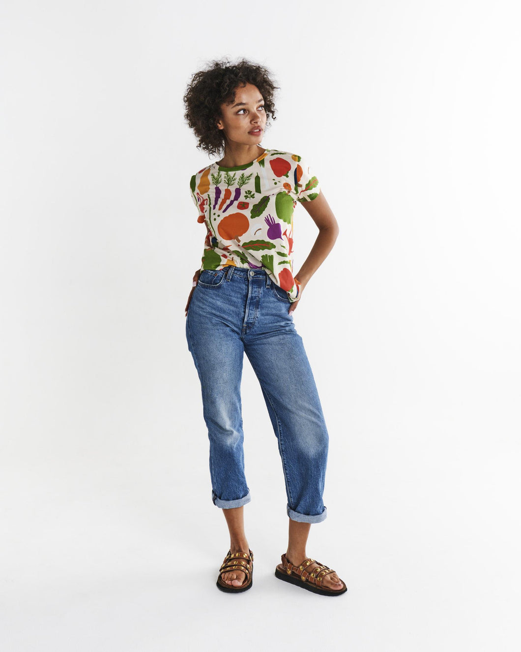 KIP & CO X STEPHANIE ALEXANDER - ADULT ORGANIC COTTON T-SHIRT - STEPHANIE'S HARVEST