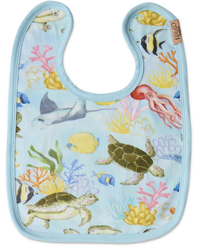 KIP & CO - ORGANIC COTTON BIB - REEF LIFE