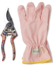 Load image into Gallery viewer, KIP &amp; CO - SECATEURS AND GLOVES SET - FOREVER FLORAL LILAC
