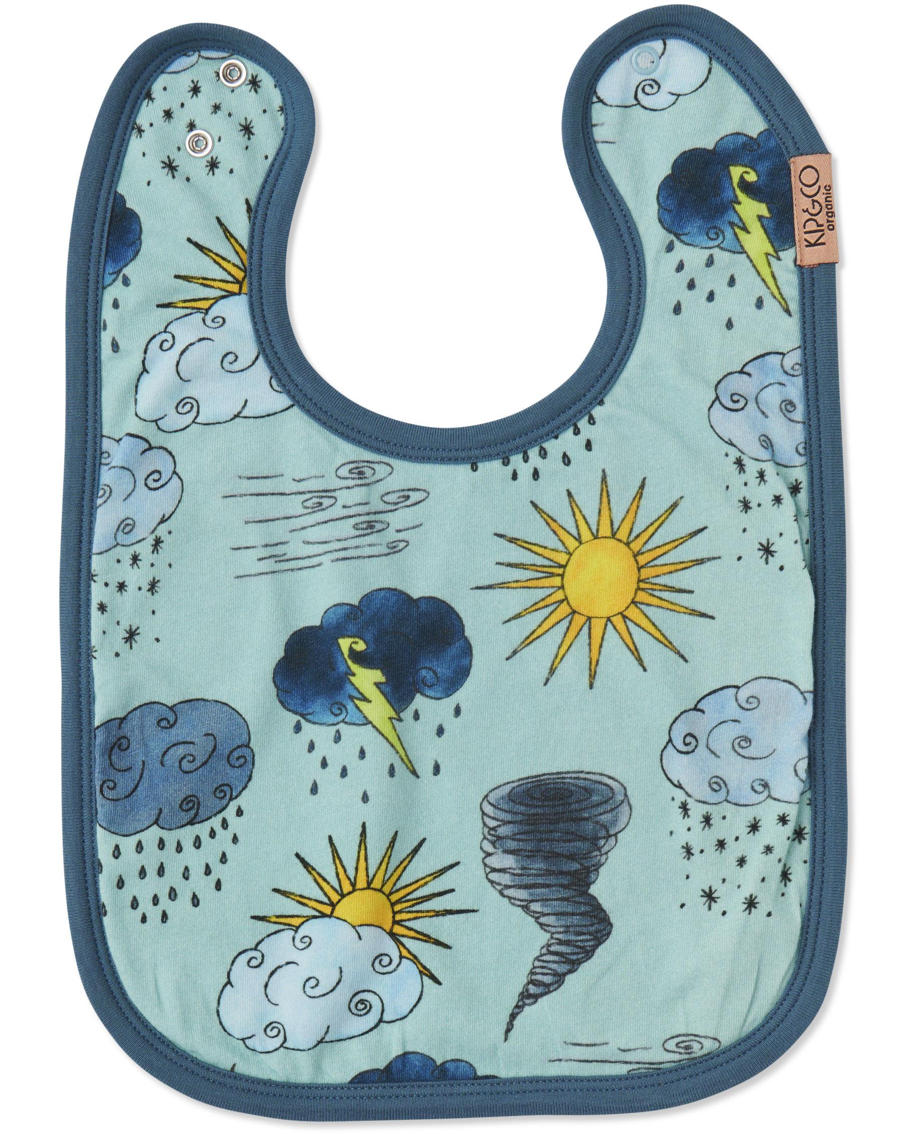 KIP & CO - ORGANIC COTTON BIB - WEATHER REPORT