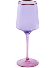 Load image into Gallery viewer, KIP &amp; CO - COLOUR BLOCK VINO GLASS 2P SET - LILAC
