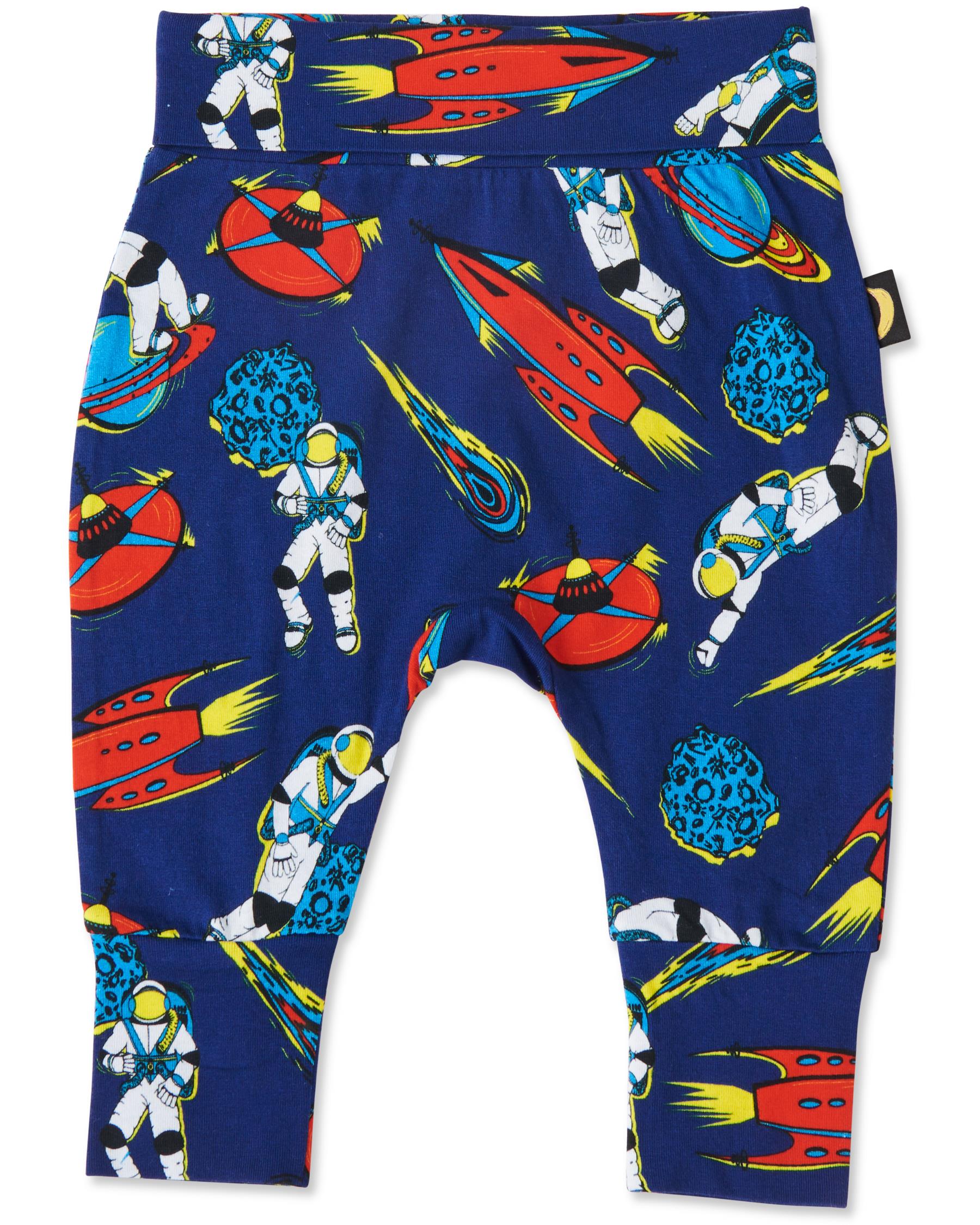 KIP & CO - ORGANIC DROP CROTCH PANT - OUTER SPACE