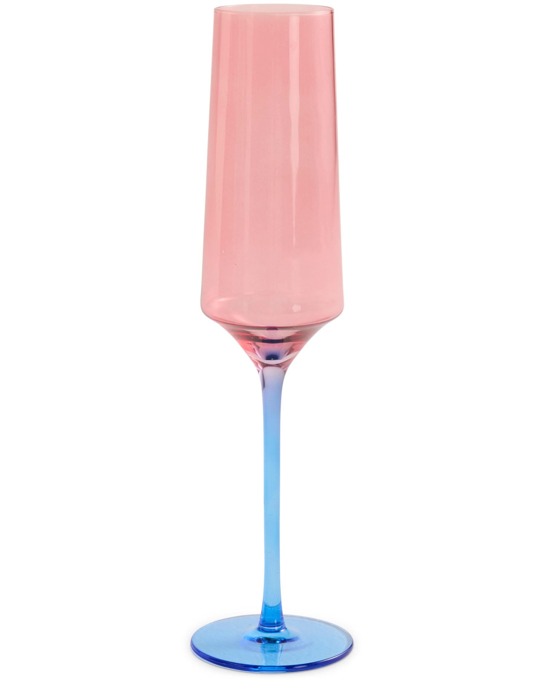 KIP & CO - CHAMPAGNE GLASS 2P SET - BLUE ROBIN