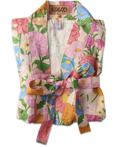 KIP & CO - LINEN ROBE - FOLLOW THE SUN