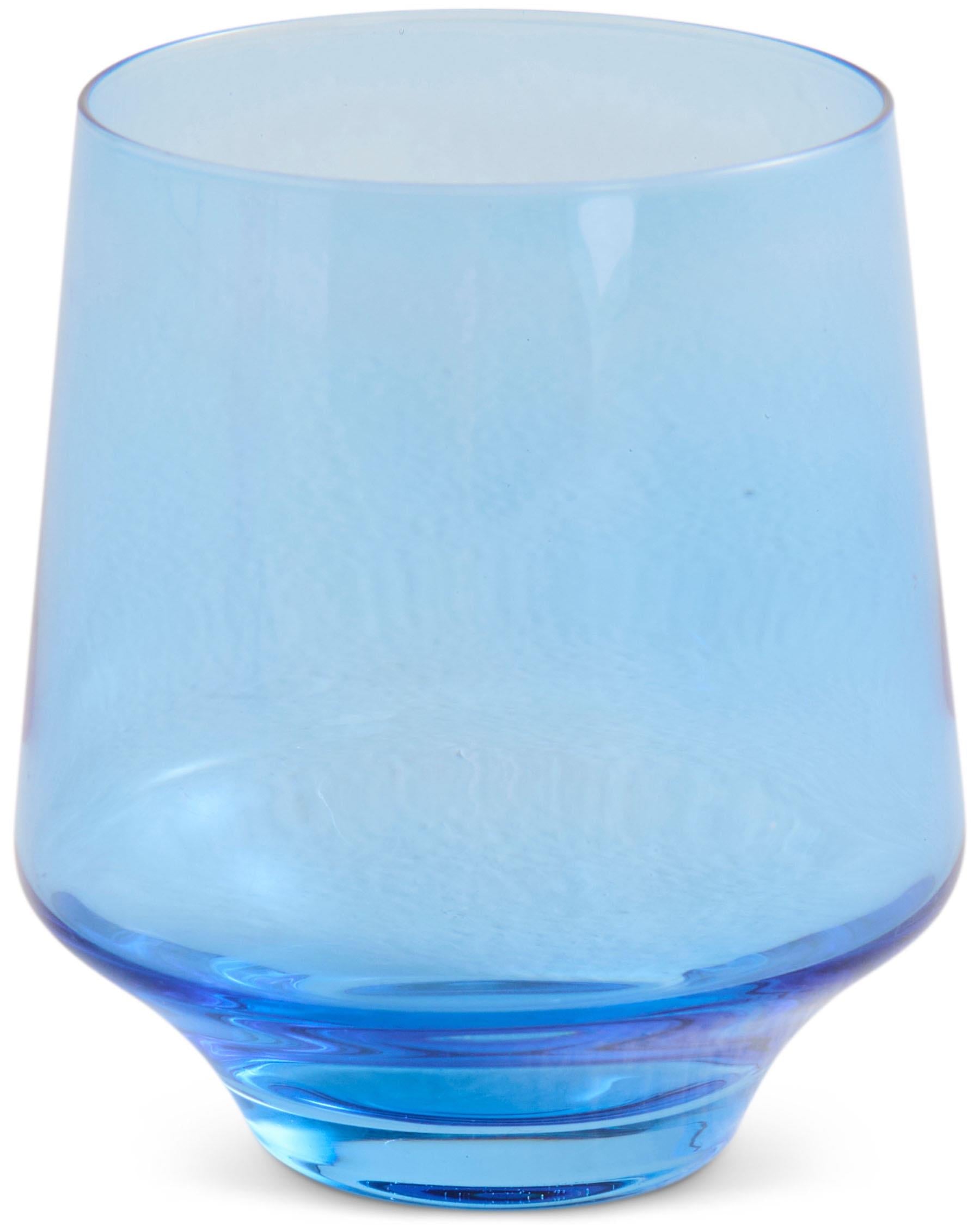 KIP & CO - TUMBLER GLASS 2P SET - BLUE ROBIN