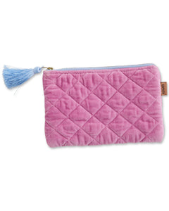 KIP & CO - VELVET COSMETIC PURSE - CANDY CRUSH