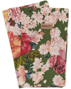 KIP & CO - LINEN 4P NAPKIN SET - ROSE GARDEN