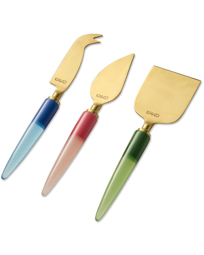 KIP & CO - CHEESE KNIFE SET - BEJEWELLED