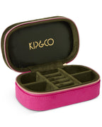 KIP & CO - TRAVEL VELVET JEWELLERY BOX - PRICKLY PEAR
