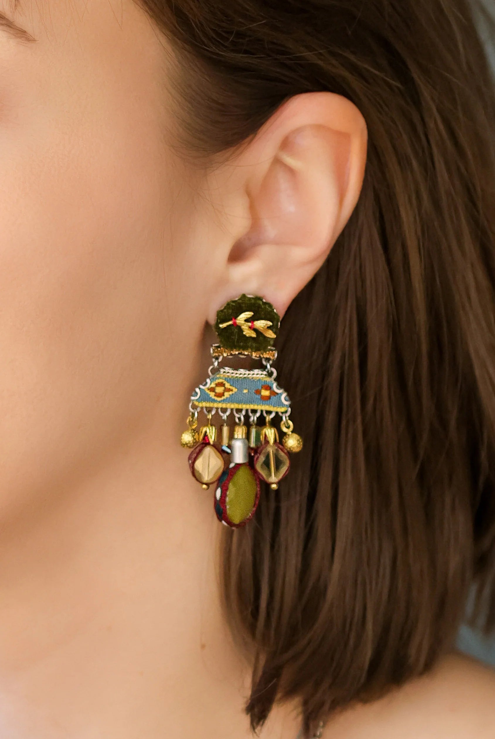 AYALA BAR - VINTAGE GOLD SET - EARRINGS - MIDORE