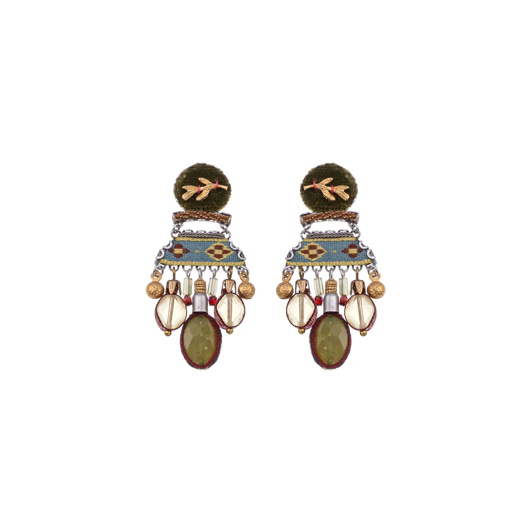 AYALA BAR - VINTAGE GOLD SET - EARRINGS - MIDORE