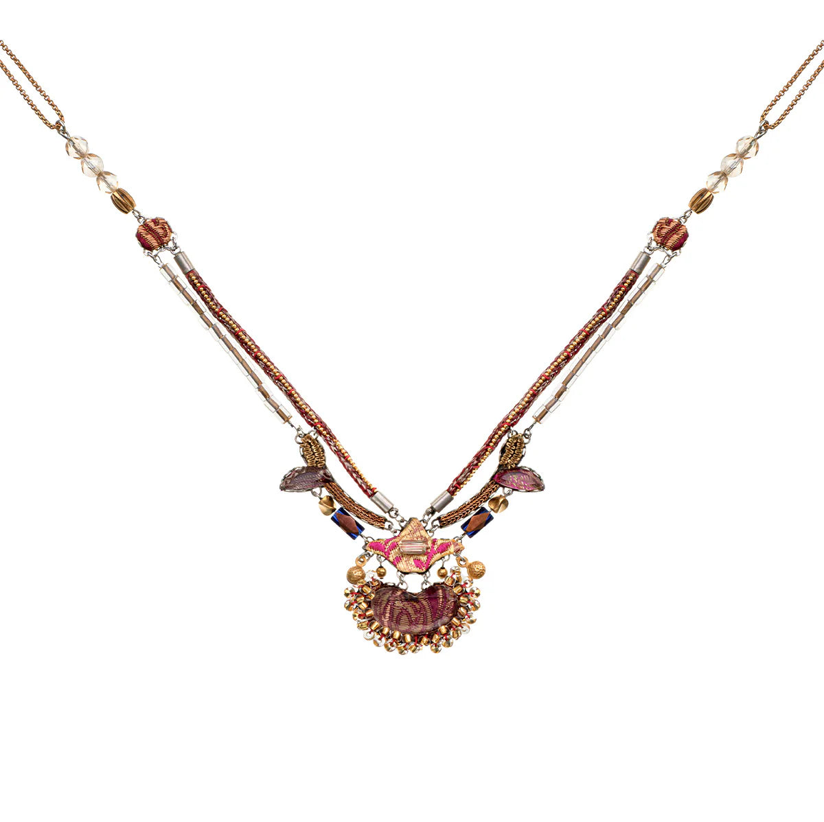 AYALA BAR - PLUM WINE SET - NECKLACE - HAKUBAI
