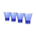 HERE'S HOW - THE GILDA ACRYLIC TUMBLER SET OF 4 - COBALT
