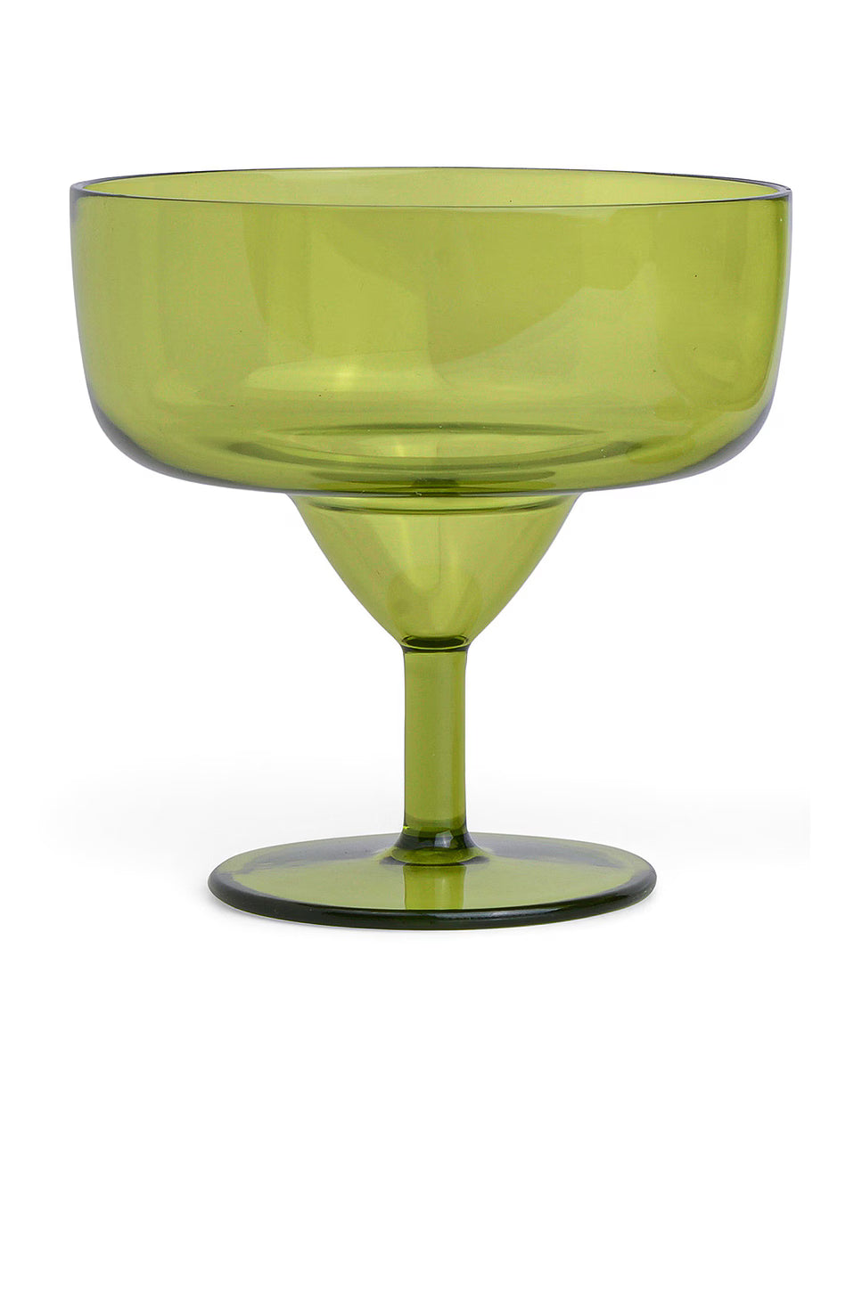 HERE'S HOW - THE RUE MARGARITA ACRYLIC GLASS SET OF 4 - OLIVE