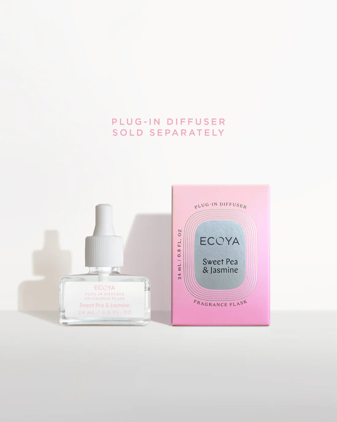 ECOYA - PLUG IN DIFFUSER FRAGRANCE FLASK - SWEET PEA & JASMINE
