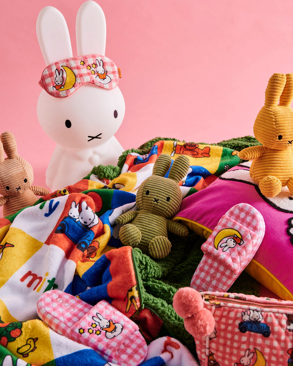 KIP & CO x MIFFY - MIFFY QUILTED VELVET ADULT SLIPPERS