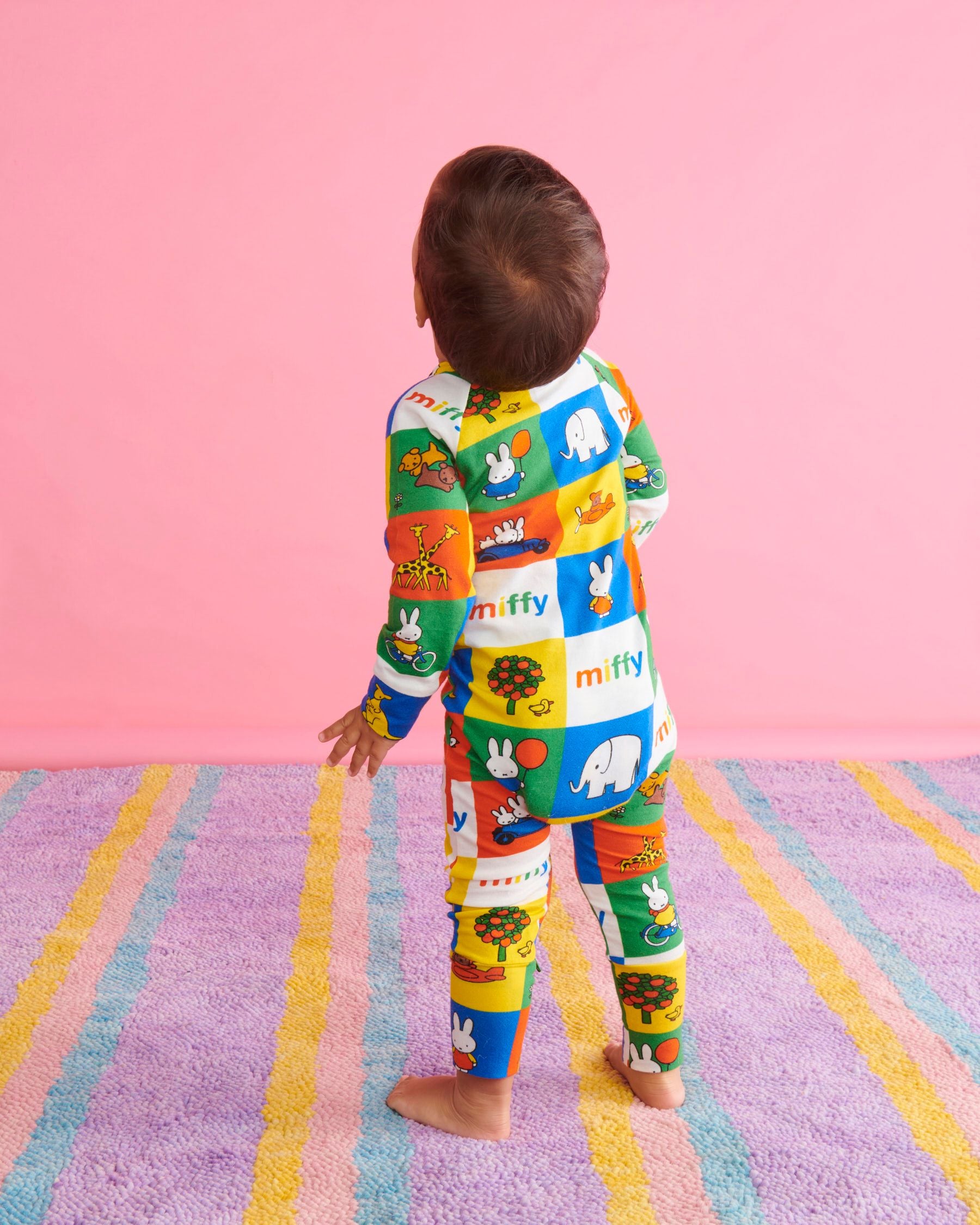 KIP & CO x MIFFY - MIFFY'S ADVENTURES ORGANIC COTTON LONG SLEEVE ZIP ROMPER