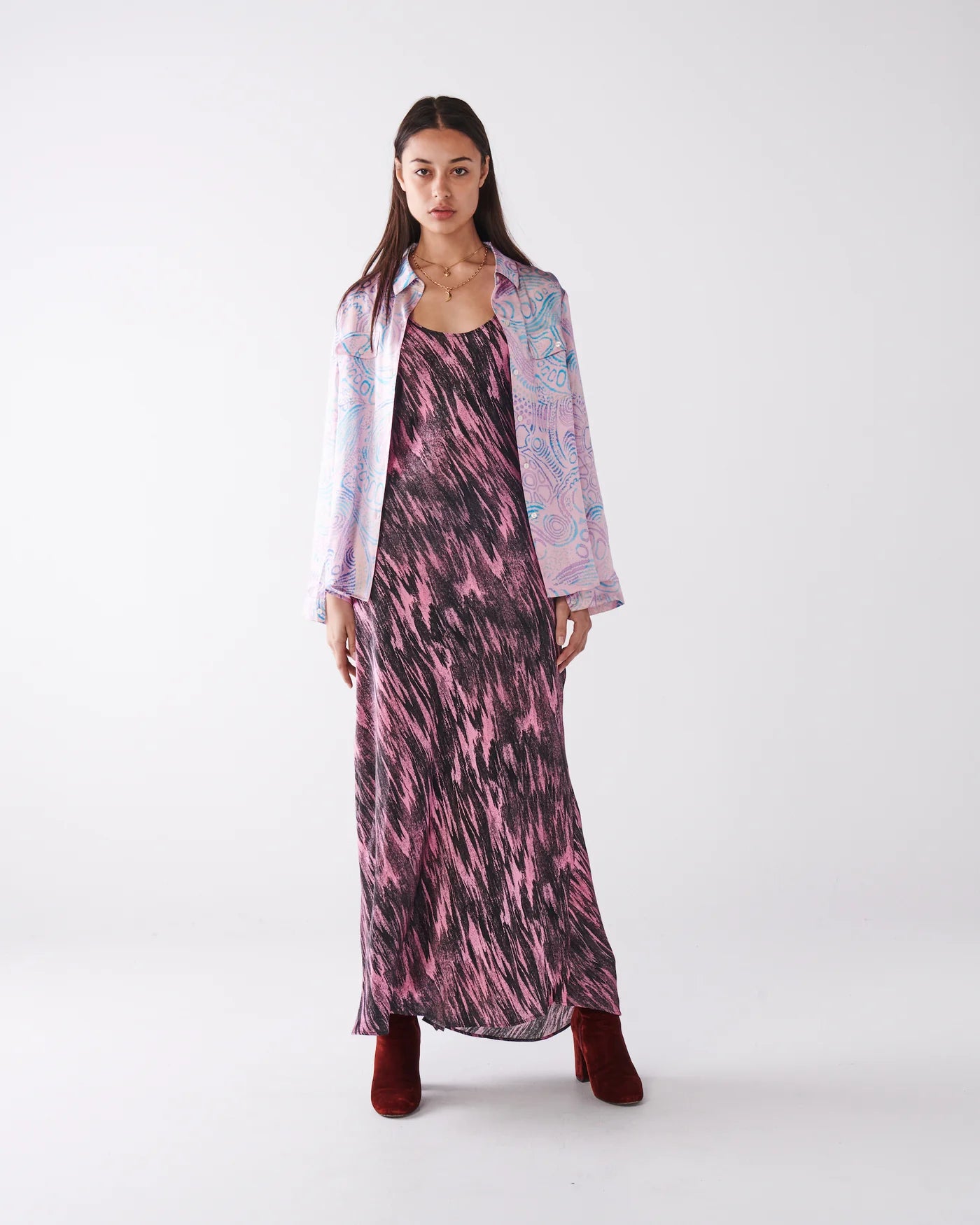 KIP & CO X ERNABELLA ARTS - TJALA TJUKURPA SILK SHIRT