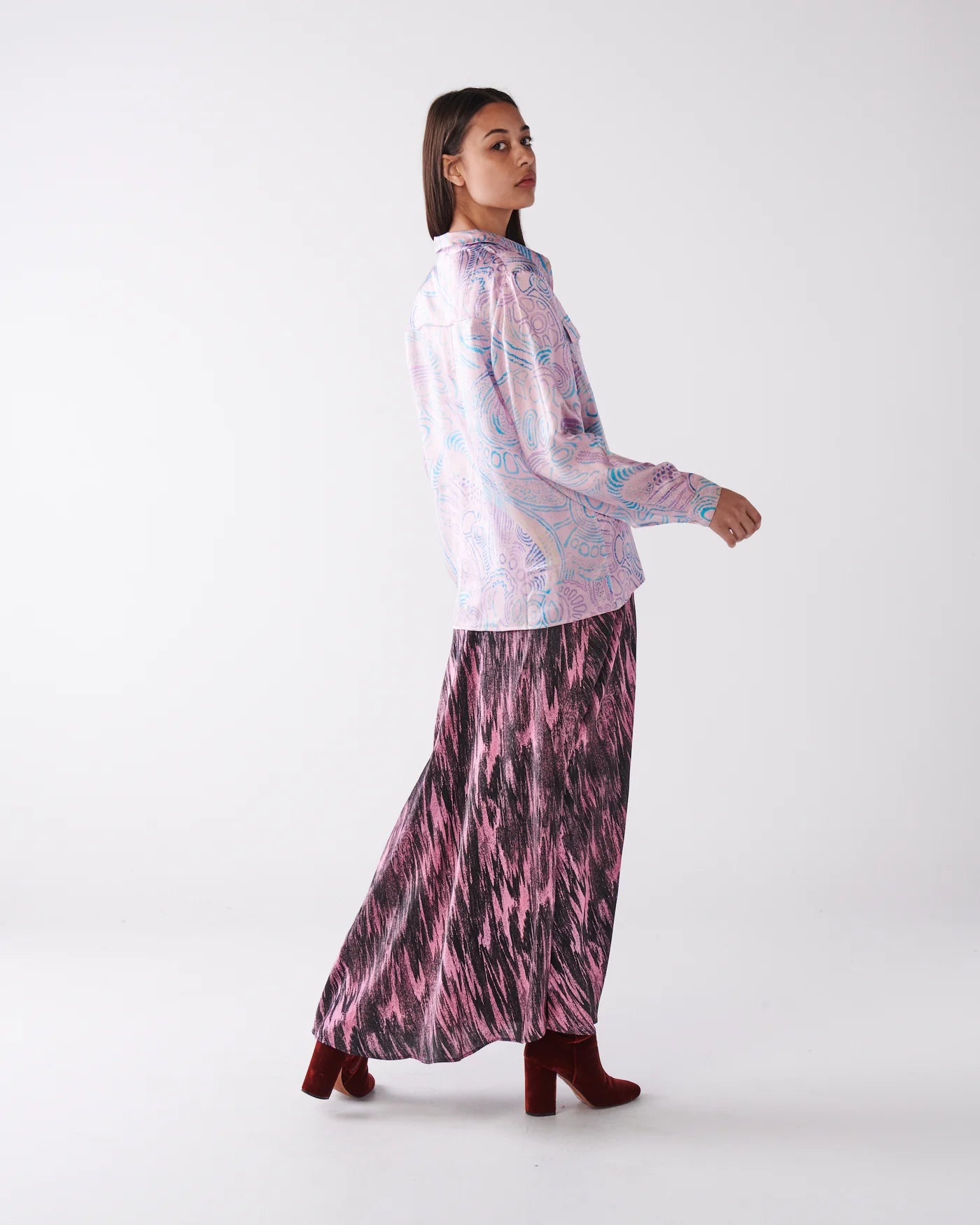 KIP & CO X ERNABELLA ARTS - TJALA TJUKURPA SILK SHIRT