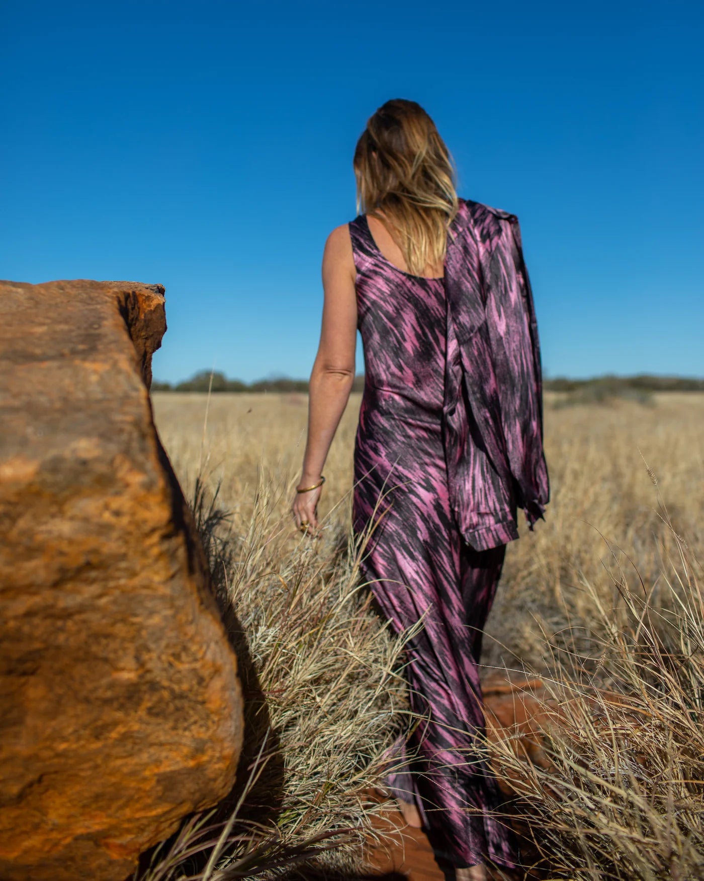 KIP & CO X ERNABELLA ARTS - WAMIKATA WALKA TALI SILK SHIRT