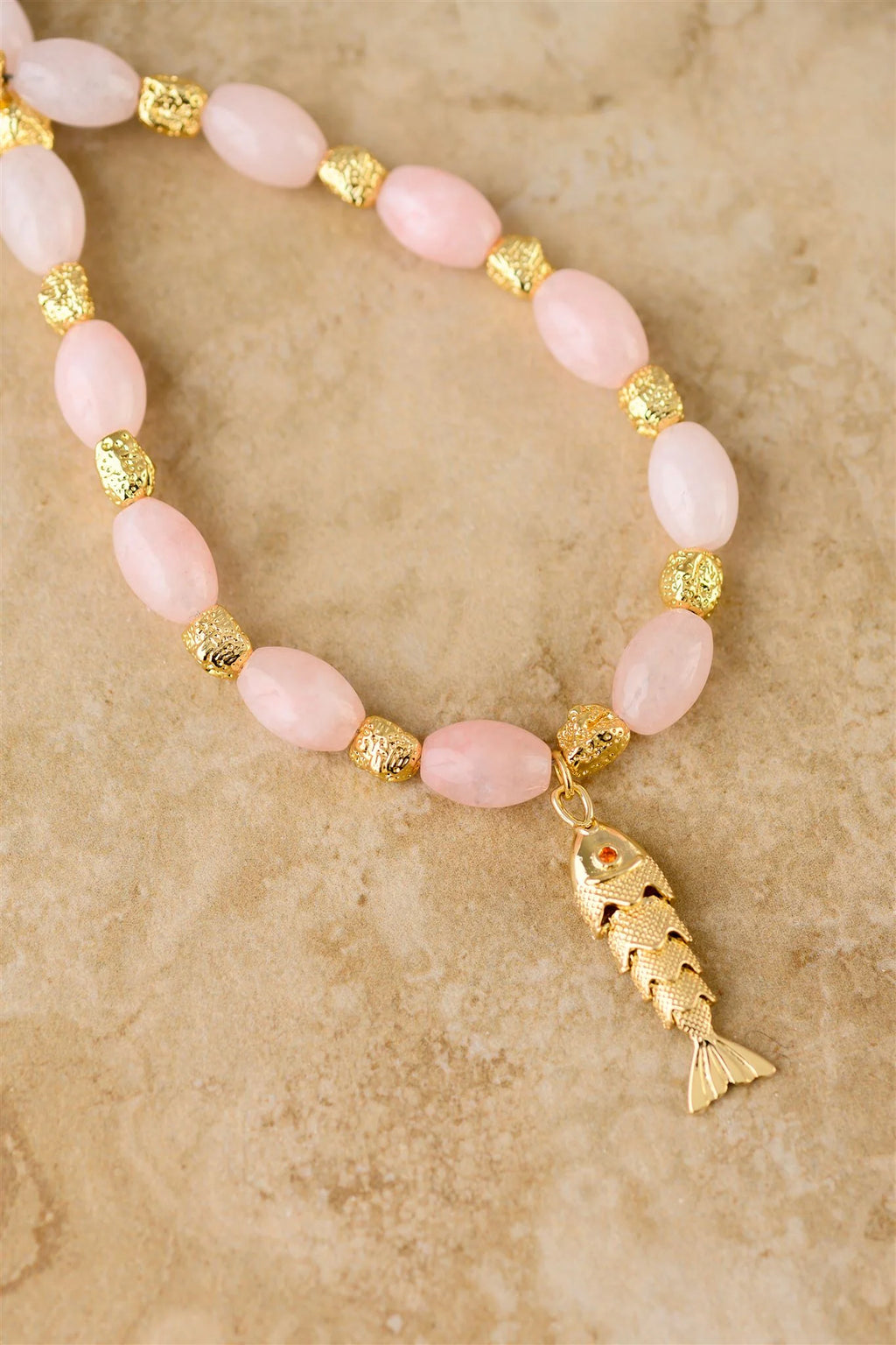 INDIGO & WOLFE - GOIA NECKLACE - ROSE