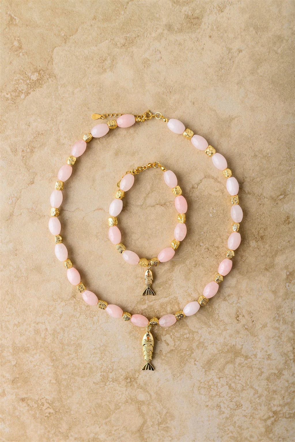 INDIGO & WOLFE - GOIA NECKLACE - ROSE