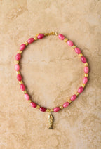INDIGO & WOLFE - GOIA NECKLACE - PINK