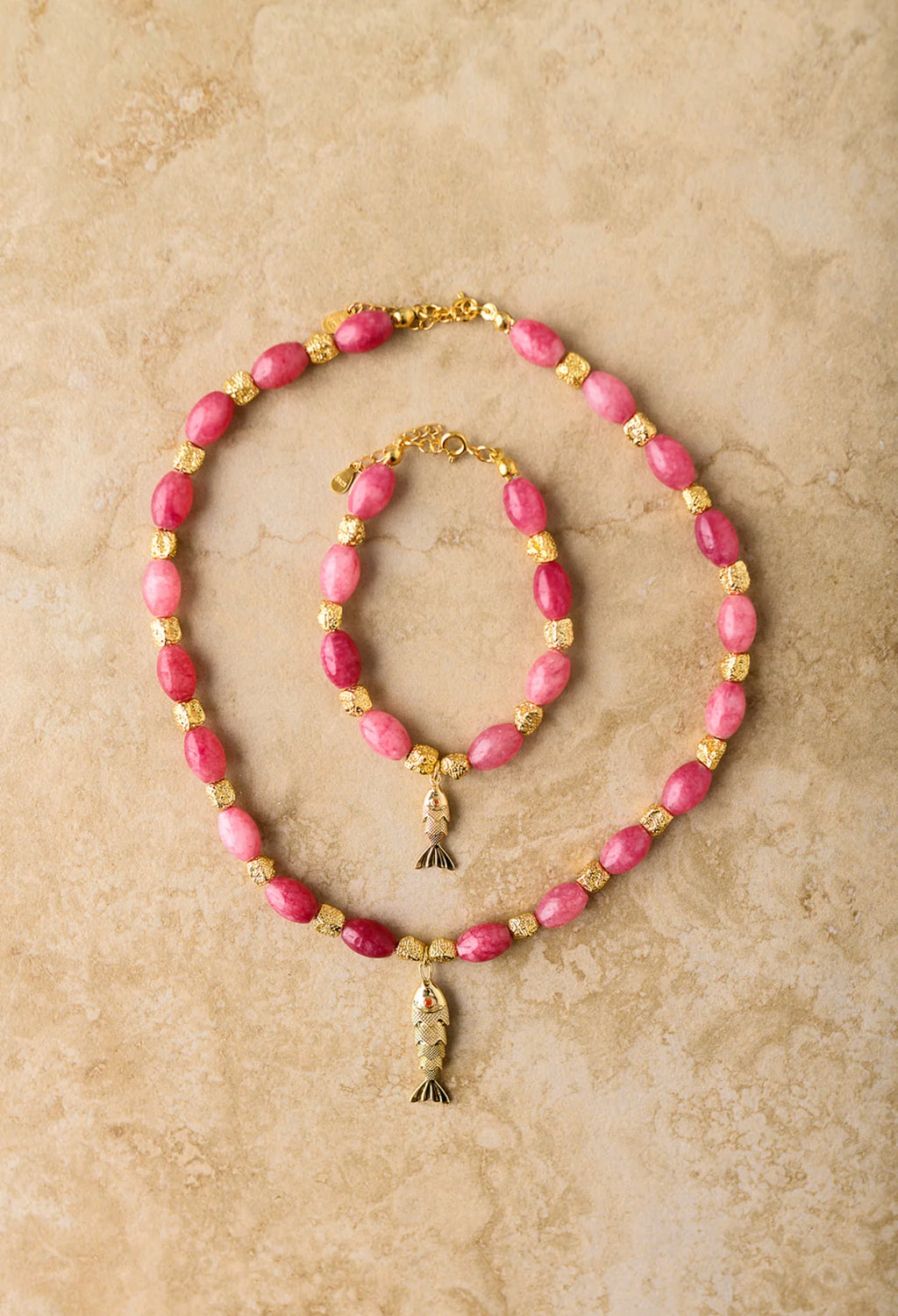 INDIGO & WOLFE - GOIA NECKLACE - PINK