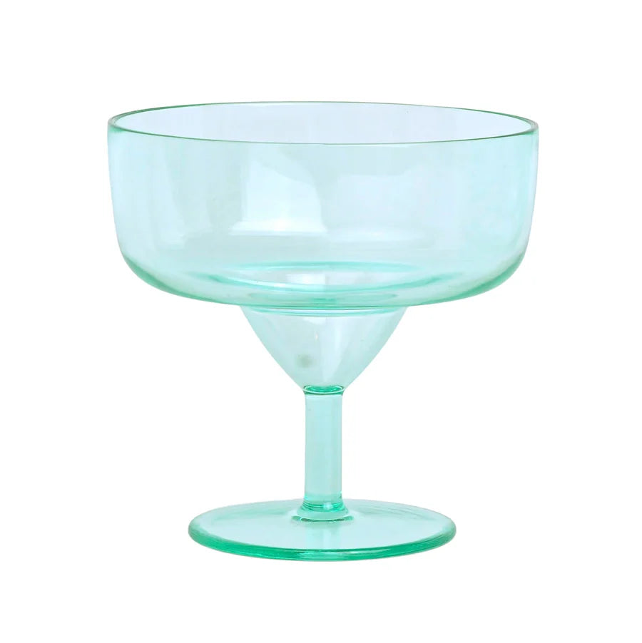 HERE'S HOW - THE RUE MARGARITA ACRYLIC GLASS SET OF 4 - MINT
