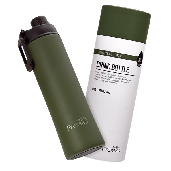 MADE BY  FRESSKO - MOVE 660ML DRINK BOTTLE - KHAKI