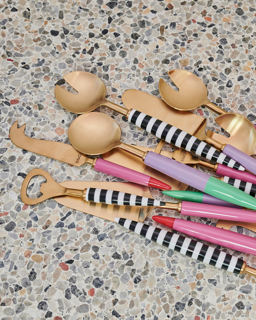 KIP & CO - HOT LIPS BRASSERIE SALAD SERVERS