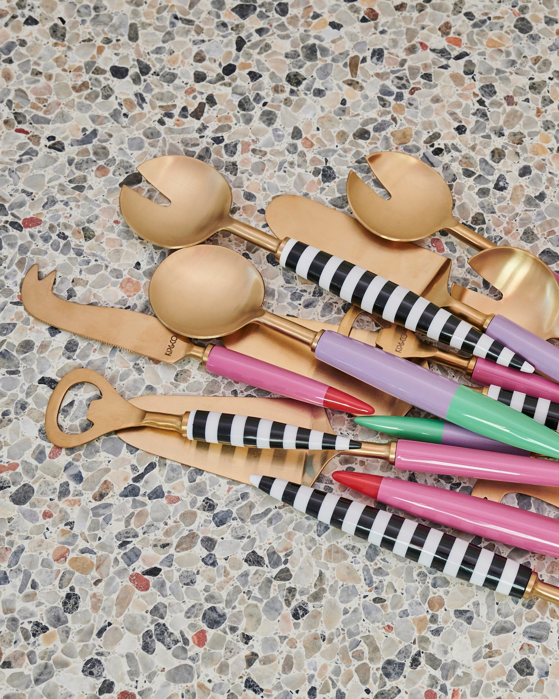 KIP & CO - HOT LIPS BRASSERIE SALAD SERVERS