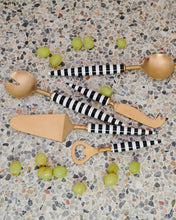 Load image into Gallery viewer, KIP &amp; CO - MONOCHROME BRASSERIE SALAD SERVERS
